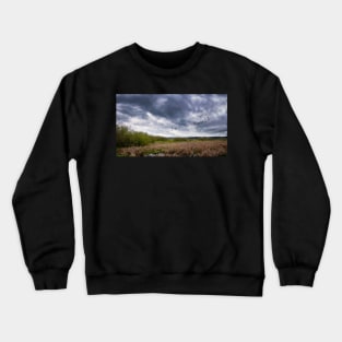 Geese Flying Off Under Stormy Skies Crewneck Sweatshirt